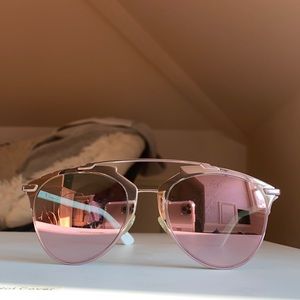 Christian Dior Reflected Pink Sunglasses w/ Case